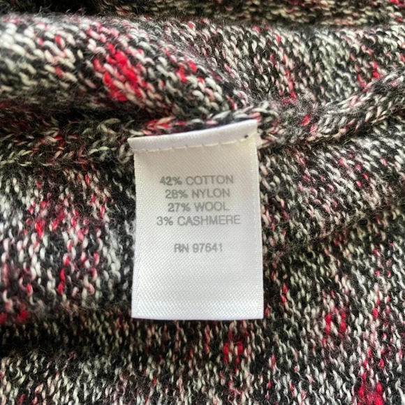 Pure Jill J.Jill Asymmetrical Cashmere Wool Pullover Knit Sweater Women's Medium - Picture 13 of 14